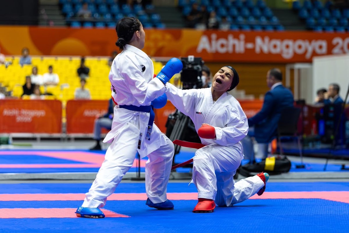 TeamSaudi's tweet photo. الى ربع النهائي ✅

🏅 | دورة الألعاب الآسيوية العشرين #ناغويا2026
🥋 | الكاراتيه - كوميتيه
👤| سيدات 👩🏻
🆚 |دور الـ 16 
📊|  -50 كجم 

ـ 🇸🇦 جود مياجان 6 - 1 إنخزايا تشينزوريج 🇲🇳

#فريق_السعودية | #نشجعك 💚 https://t.co/0PRPHyEghI