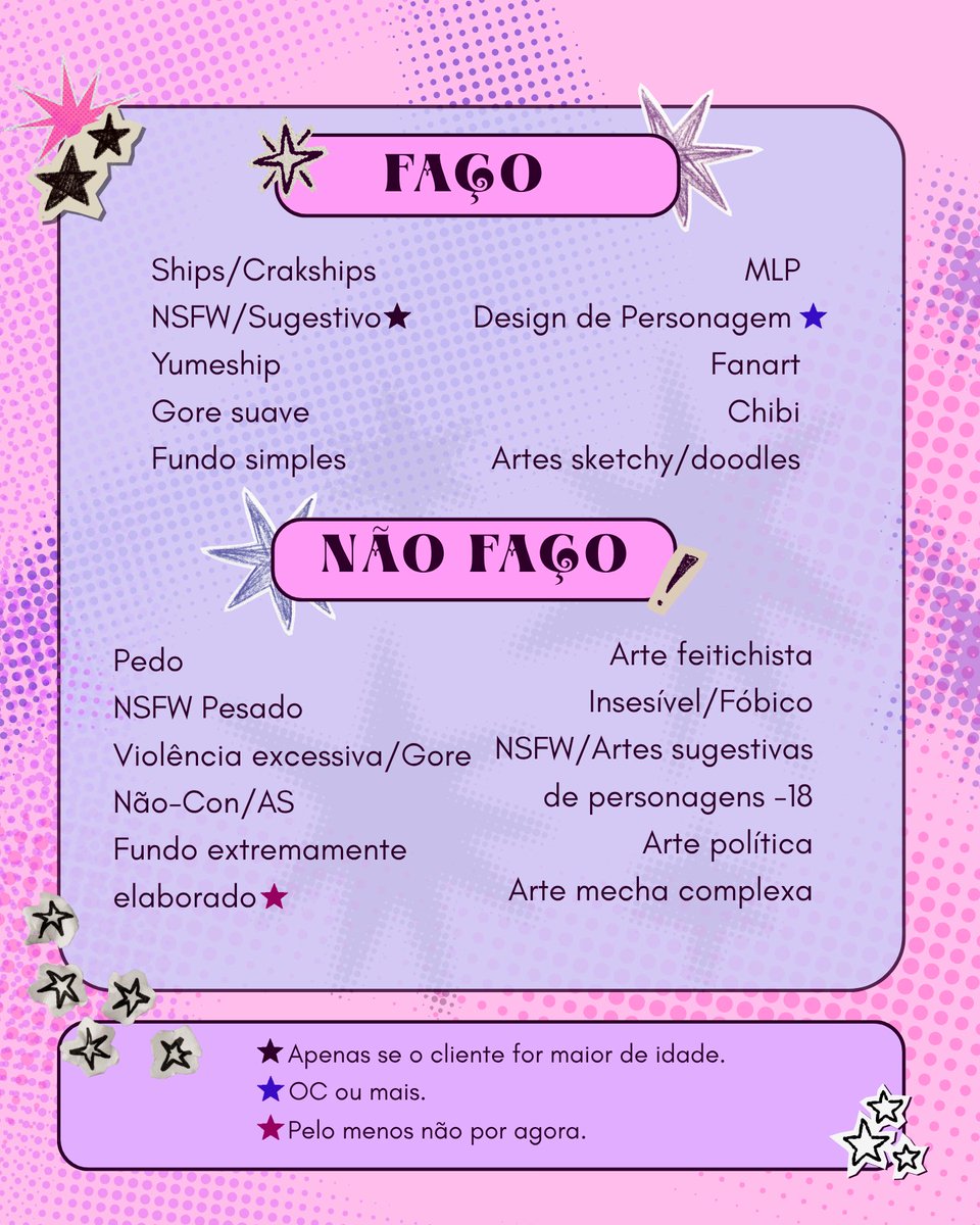 clarebssz's tweet photo. Aos interessados: fiquem a vontade para me chamar no privado ou no discord quando minhas comissões estiverem abertas!

(Atentem-se às minhas redes pois sempre estarei anunciando a abertura.)
Mais sobre mim na bio!

[DESIGN FEITO POR: designs.byhosa no inst]

#comissoes https://t.co/wB8rZuY8Xz