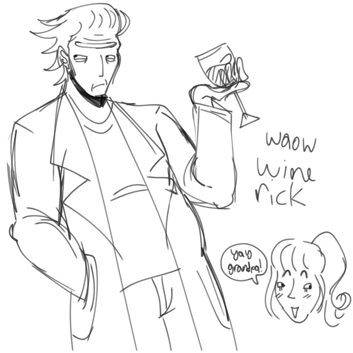 gabii_banana's tweet photo. @ricksguts ok hi i tried doodling him sorry if i got anything wrong #donthitmewithhammers https://t.co/3axPacTPWG