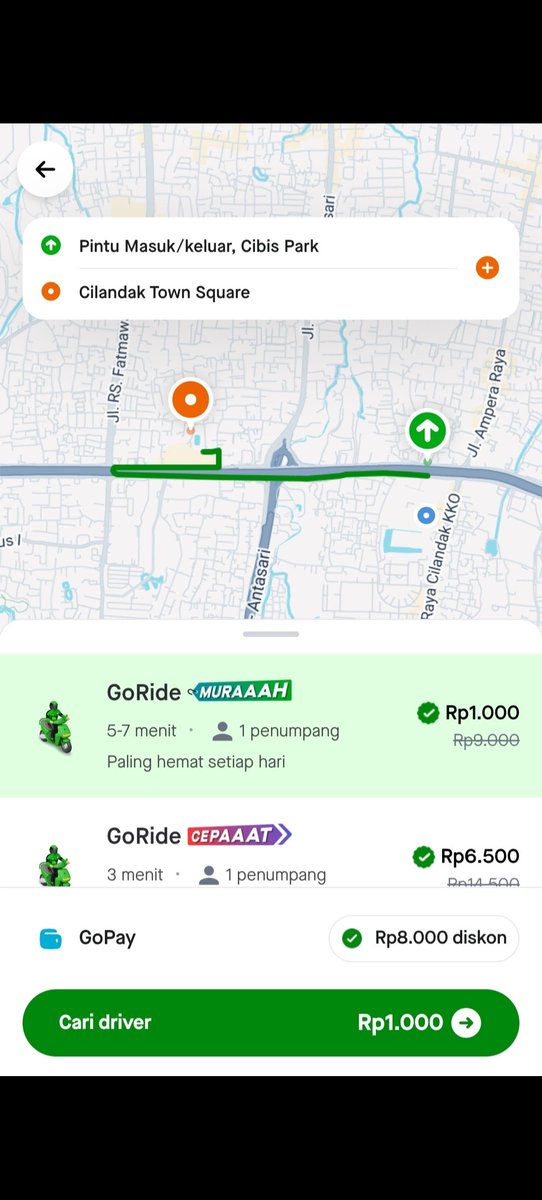 kimiilucu's tweet photo. coba cek aplikasi gopay. Lagi ada promo cuma 1rb aja buat naik gojek. Gue udah 3x pake dan selalu dapet harga segitu, lumayan banget buat bolak balik kampus #GOJEKDIGOPAYMULAIDARI1000 https://t.co/t9oV0PPNtE