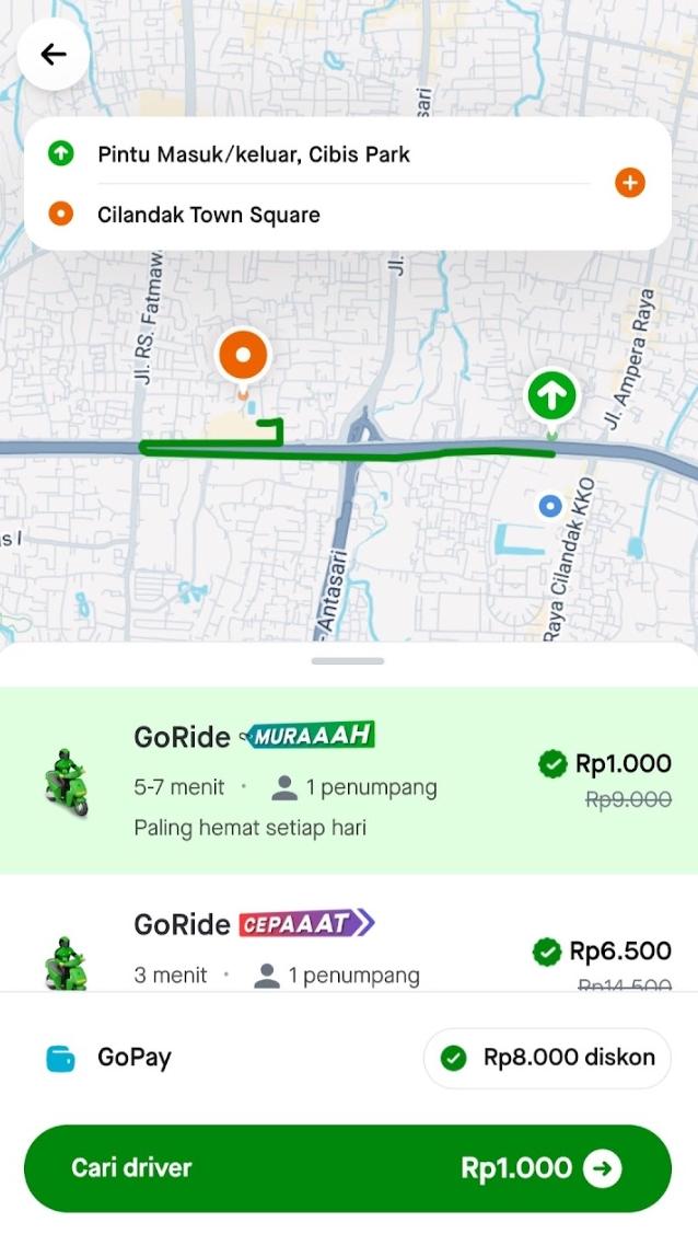 reyisna's tweet photo. Pokoknya bikin bahagia pesen gojek di aplikasi gopay, harganya cuma 1rb, ternyata beneran lagi ada promo 1rb buat naik gojek, di aplikasi gopay bisa lebih murah  #GOJEKDIGOPAYMULAIDARI1000 https://t.co/uexXTPeYNE