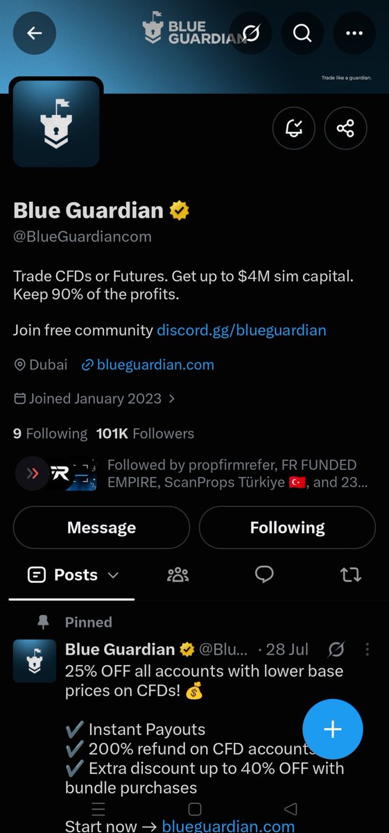 367_ricky's tweet photo. @jacktradesnq @BlueGuardiancom @TradersLaunch @MyFundedPerps CODE : JTNQ

This opportunity could change everything.
Hopefully I win this giveaway account from @jacktradesnq thankyou 💚 https://t.co/9UzXeRrWjt