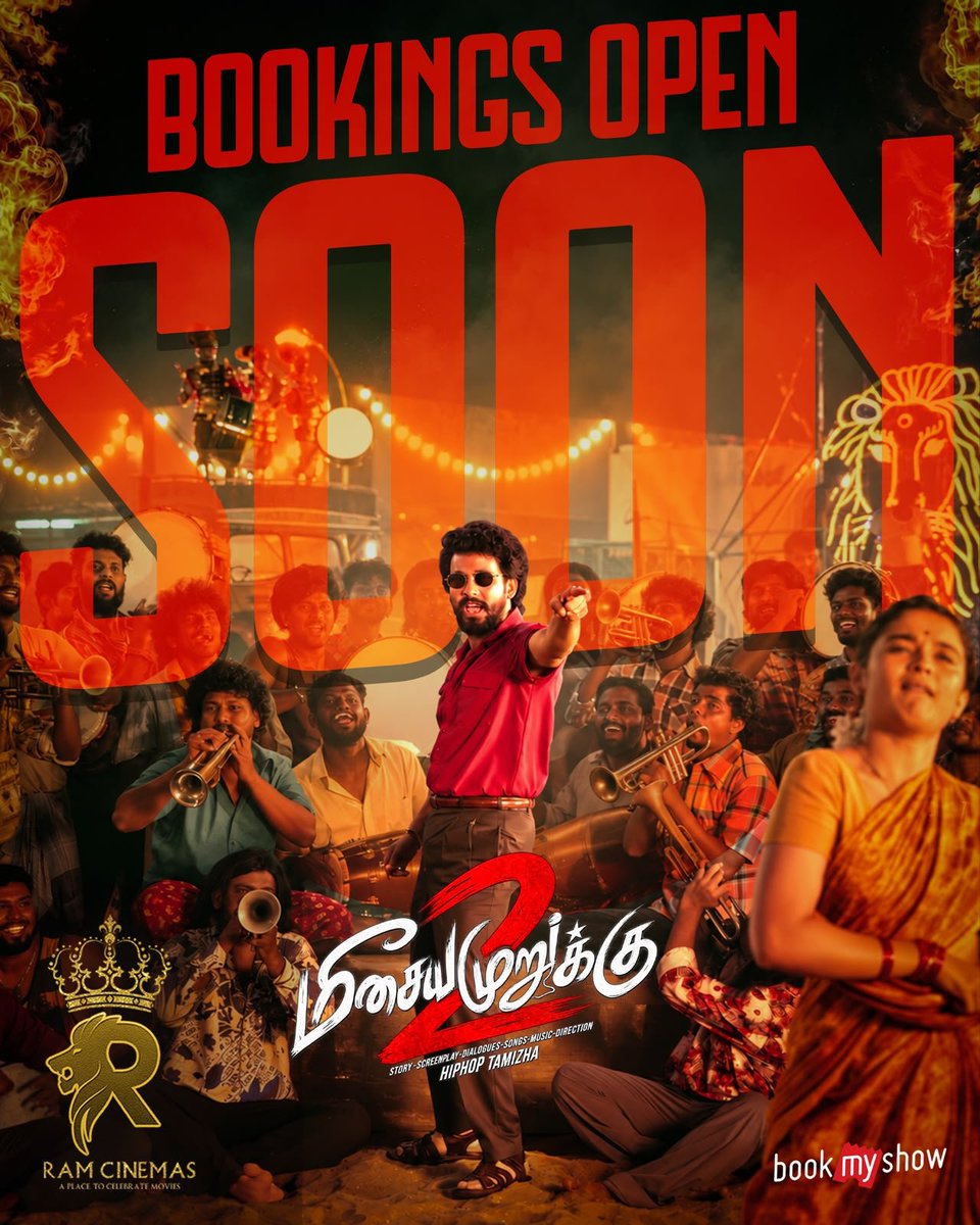 RamCinemas's tweet photo. #MeesayaMurukku2 from this Friday in your #RamCinemas ✨️
Bookings Open Soon 💥
@hiphoptamizha https://t.co/kvQLl7Dl7q