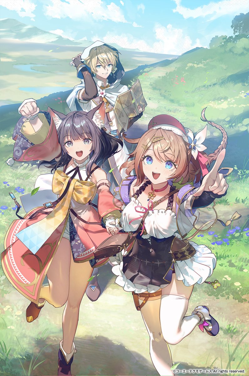 Atelier_Resleri's tweet photo. 【#レスレリ 3周年🎊】

海鵜げそ(@umiu)さん描き下ろし
レスナ・イザナ・ロマンのイラストをお届け🎨

▼3周年特設サイト公開中💫
https://t.co/8JmsFXjSjm https://t.co/en7Dk1ZBMM