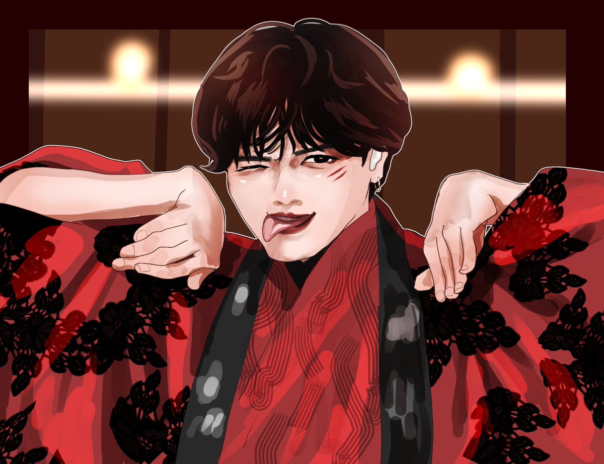 tarochi_unity's tweet photo. 舌出し赤👹ティー😭😭 https://t.co/nqav50eSeK
