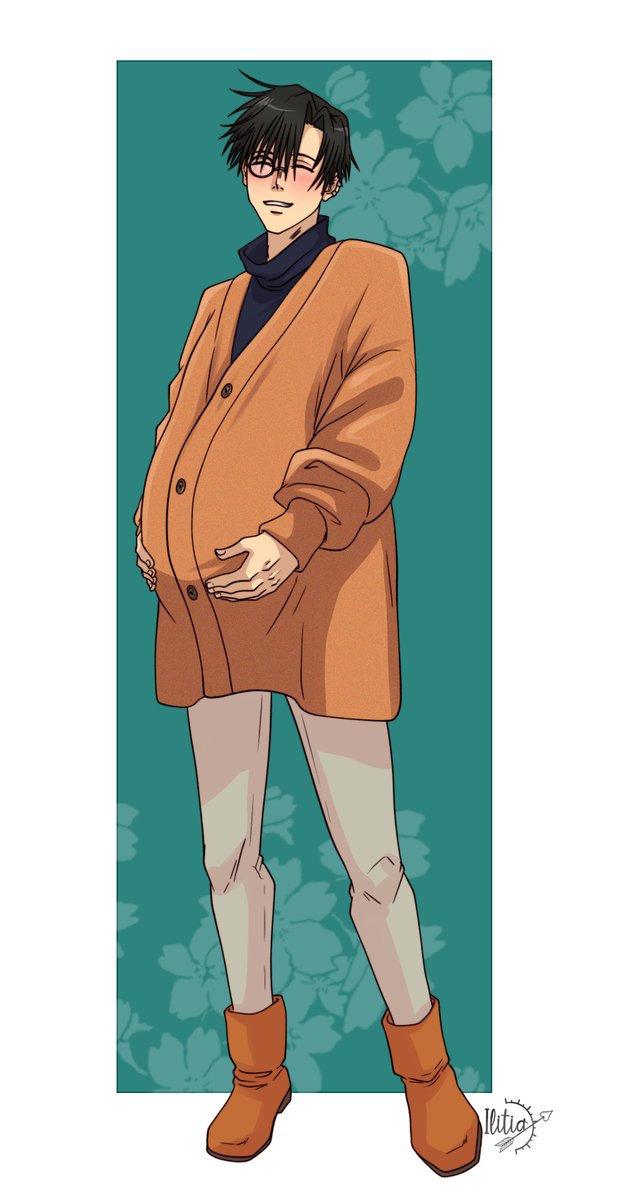 IlitiaForever's tweet photo. Yesterday was my precious Hakkai's birthday! I took a little while to draw some fan art for him—it's never too late to celebrate with mpreg. #mpreg #hakkai #saiyuki #chohakkai #gojyoxhakkai https://t.co/FyhnKhvXV0
