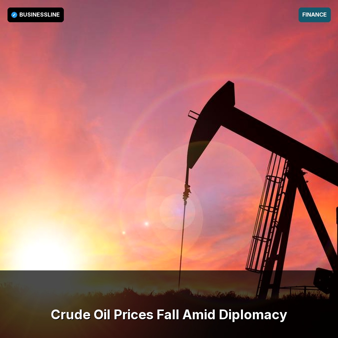 JeffereySh7h's tweet photo. Crude Oil Prices Fall Amid Diplomacy

Easing West Asia tensions could lead to lower oil prices, impacting global markets. Source: BusinessLine

#Commodities #OilPrices #WestAsia #Diplomacy #GlobalMarkets #BusinessLine https://t.co/xG8soQh6Hg