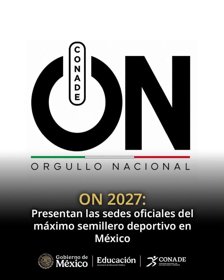 MaticesPolitico's tweet photo. 🇲🇽 De aquí saldrán nuevas historias, nuevos sueños y nuevos campeones. 🏆

Estas son las sedes de la Olimpiada Nacional ON 2027. #Deportes https://t.co/pBUcOZqIvS