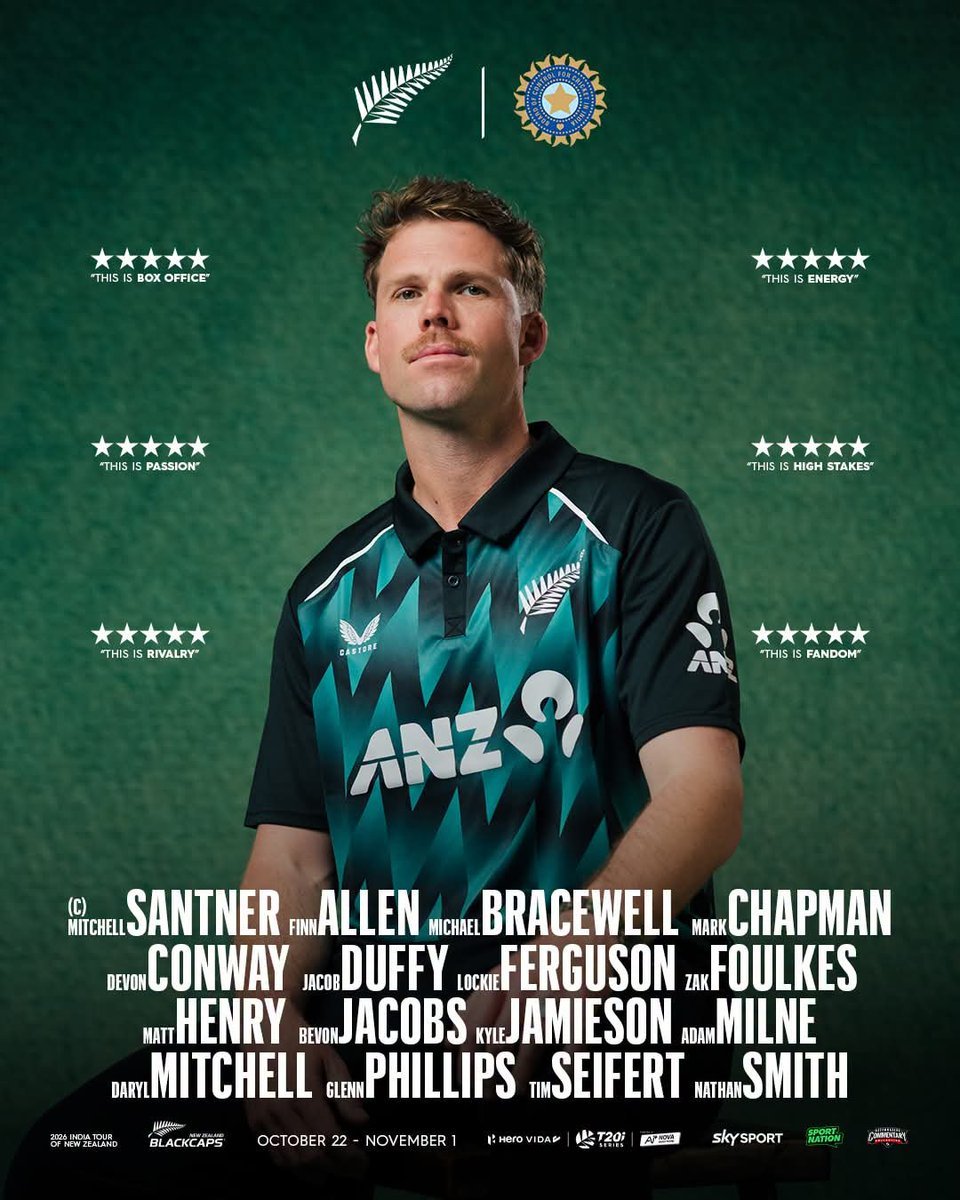 mikel_arteta7's tweet photo. New Zealand announces their squad for India series it'll be a great series I guess.

#TeamIndiaInJapan | #JPNvIND #NZvsIND https://t.co/cuMAz6Rvet