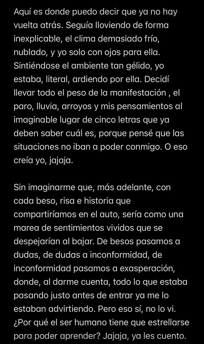 dam_wrote's tweet photo. Partiendo con la Odisea…🫠

#urnadepensamiento #chisme #paratí #pareja #aventura #odisea 🔥 https://t.co/qEtgjbJGf9