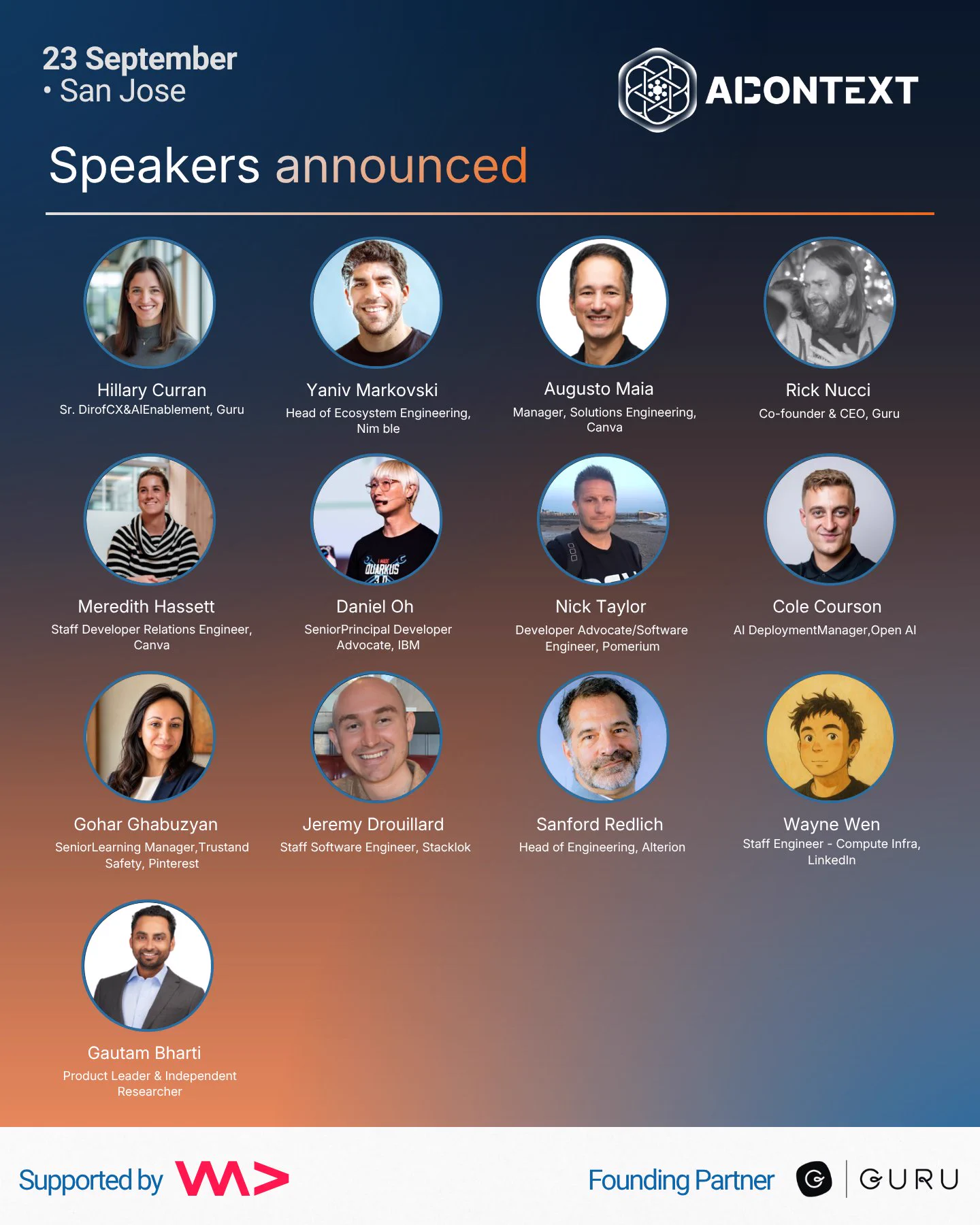 AI Context San Jose lineup