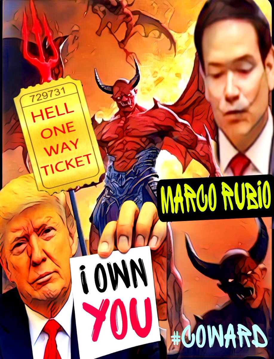 RaquelS16774168's tweet photo. @PoliticalWatchD 🤨LIL MARCO..."JUDAS" 🖕🏻EVIL BEGETS EVIL...#MarcoRubio #GOP #FakeChristian #Liar #Corrupt #Coward #ReligiousHypocrite #Traitor #FascistScum https://t.co/K73Tj6aCM3