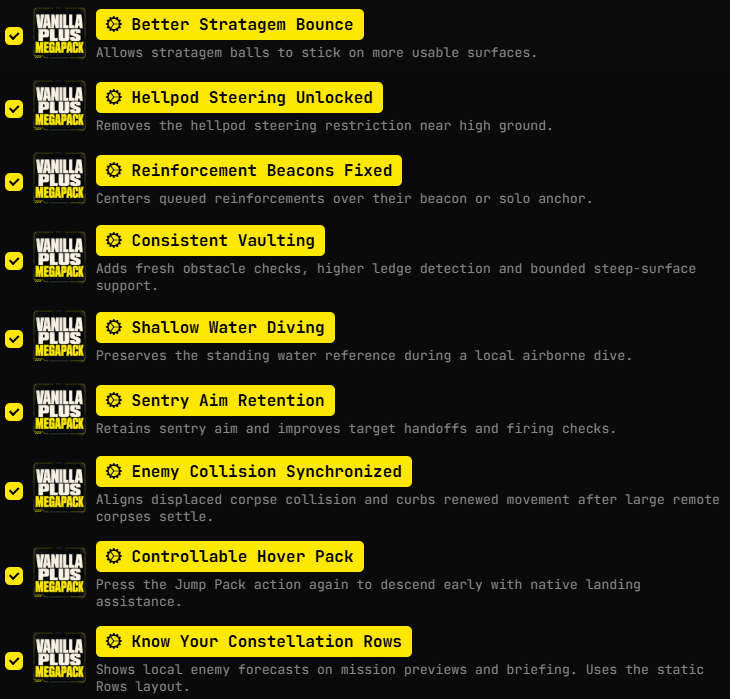 OhDoughPlays's tweet photo. my problem with arrowhead is that if they really cared they could make the simple QoL improvements that would drastically improve their game. the fact a fella named COWBOYBINGUS made all these improvements speaks volumes. https://t.co/tYTxWJ4q8F