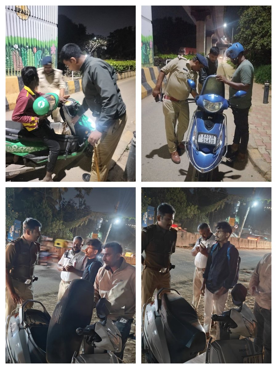 dcpwhitefield's tweet photo. **ವೈಟ್‌ಫೀಲ್ಡ್ ವಿಭಾಗ – ವಿಶೇಷ ತಪಾಸಣಾ ಕಾರ್ಯಾಚರಣೆ* 

ಅಪರಾಧ ತಡೆಗಟ್ಟುವಿಕೆ ಹಾಗೂ ಸಾರ್ವಜನಿಕರ ಸುರಕ್ಷತೆಯ ದೃಷ್ಟಿಯಿಂದ 22.09.2026 ರಂದು ರಾತ್ರಿ 9:00 ಗಂಟೆಯಿಂದ 11:00 ಗಂಟೆಯವರೆಗೆ ವೈಟ್‌ಫೀಲ���ಡ್ ವಿಭಾಗದ ಎಲ್ಲಾ ಪೊಲೀಸ್ ಠಾಣಾ ವ್ಯಾಪ್ತಿಗಳಲ್ಲಿ ವಿಶೇಷ ರಾತ್ರಿ ತಪಾಸಣಾ ಕಾರ್ಯಾಚರಣೆ ನಡೆಸಲಾಯಿತು.

🔹 13 ತಪಾಸಣಾ ಸ್ಥಳಗಳಲ್ಲಿ ಕಾರ್ಯಾಚರಣೆ
🔹 55 ಪೊಲೀಸ್ ಸಿಬ್ಬಂದಿ ನಿಯೋಜನೆ
🔹 568 ವಾಹನಗಳ ತಪಾಸಣೆ
🔹 422 ವ್ಯಕ್ತಿಗಳ ಪರಿಶೀಲನೆ
🔹 38 ರೌಡಿ ಶೀಟರ್‌ಗಳ ಪರಿಶೀಲನೆ
🔹 5 ವಾಹನಗಳನ್ನು ವಶಕ್ಕೆ ಪಡೆದು ಅಗತ್ಯ ಕ್ರಮ

ಸಾರ್ವಜನಿಕರ ಸುರಕ್ಷತೆ ಮತ್ತು ಅಪರಾಧ ತಡೆಗಟ್ಟುವಿಕೆಗೆ ವೈಟ್‌ಫೀಲ್ಡ್ ವಿಭಾಗದ ನಿರಂತರ ಬದ್ಧತೆ.

*WHITEFIELD DIVISION SPECIAL DRIVE |* 

As part of enhanced crime prevention and public safety measures, Whitefield Division conducted a Special Night Drive across all Police Station limits from 9:00 PM to 11:00 PM on 22.09.2026.

🔹 13 checking points covered across the Division
🔹 55 police personnel deployed
🔹 568 vehicles checked
🔹 422 persons verified
🔹 38 rowdy sheeters checked
🔹 5 vehicles detained for necessary action

The drive focused on strengthening night patrolling, vehicle checking and preventive policing to ensure the safety and security of citizens.

Whitefield Division Police – Committed to a Safe & Secure Bengaluru.

#WhitefieldDivision #SpecialDrive #NightDrive #CrimePrevention #PublicSafety 
@BlrCityPolice 
@CPBlr 
@AddlCPEast
