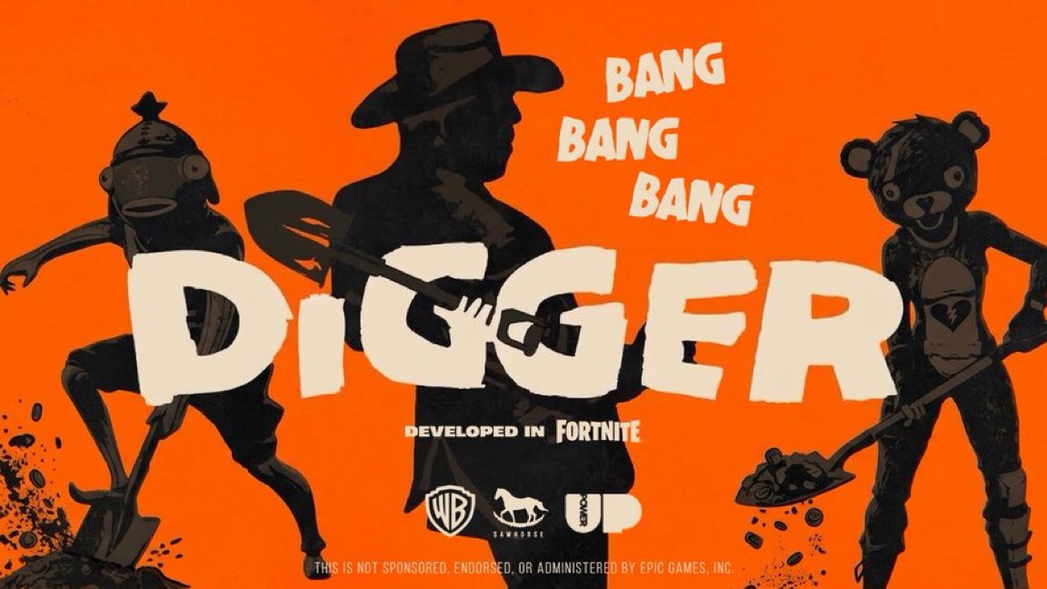 DiscussingFilm's tweet photo. ‘DIGGER’ is getting an unofficial Fortnite collab. https://t.co/nNsaFOPIXp