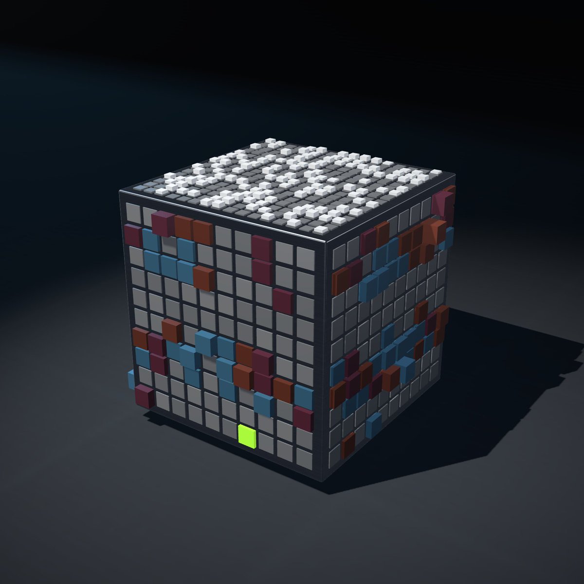 BlueHanbok's tweet photo. Zodling #1032 is mine. Ten Zcash blocks wrote it line by line and nobody could have ordered it. Mine came out Terracotta, Azure and Wine. https://t.co/DRMu2my8kV via @Zodlings https://t.co/RQdaTGbigw