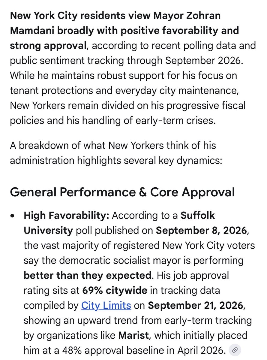 mmacevedo72's tweet photo. @ACF74 @ML3democrats 😂 I don’t have all night to sit here typing out everything Mamdani has done. He’s done plenty—go Google it yourself. And while you’re at it, look at his approval numbers and what NY is actually saying.

The problem is, a lot of men simply can’t live up to his standards. 🤷🏽‍♀️ https://t.co/dAS5jvNtDN
