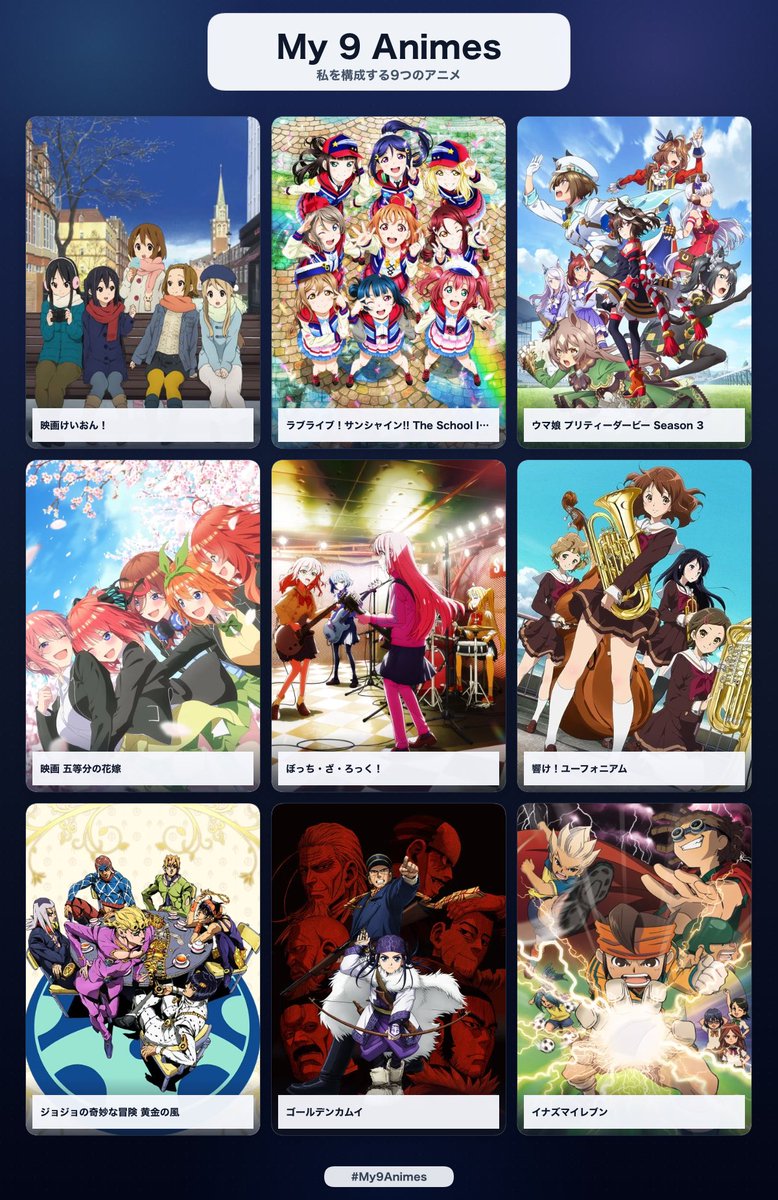 mugimaru7234's tweet photo. めっちゃ迷ったし、シリーズで分けるの無理
#私を構成する9つのアニメ https://t.co/wLLzoFDbvg