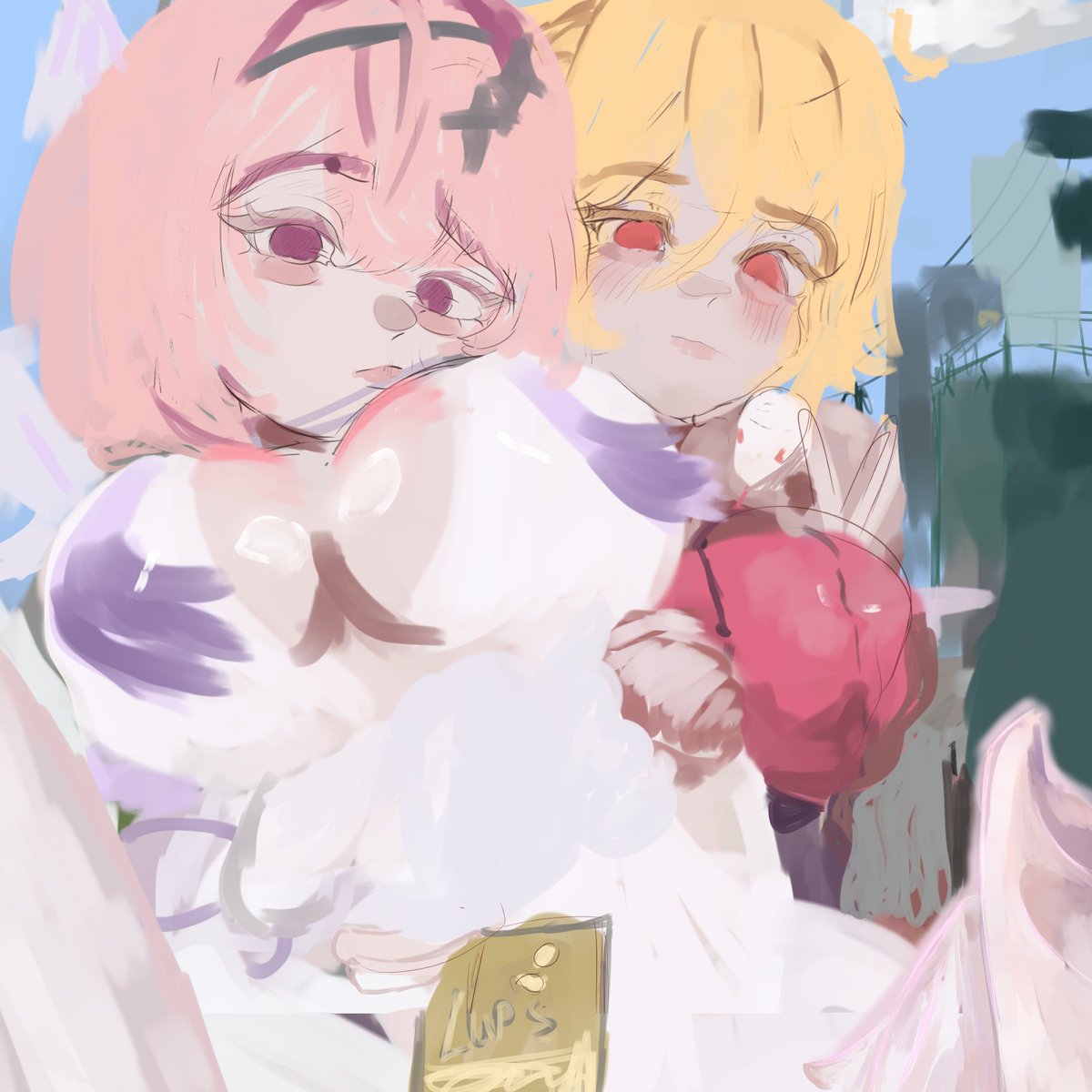 Rey_sfw's tweet photo. Before > after
When I started drawing this art, I really liked how they looked, but during the detailing process everything went off in the wrong direction—probably my experiments with stylization strongly influenced that.

#zzzeroㅤ #cissia #remielle #art https://t.co/Uv7ylvkD8k