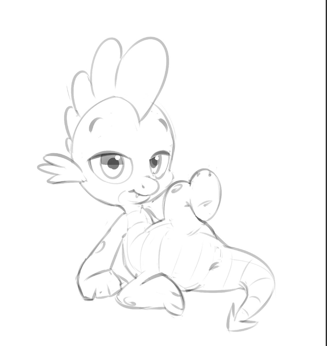 DecentFeather's tweet photo. SPIKE fell (mlp) https://t.co/SCyZ6Nngm3