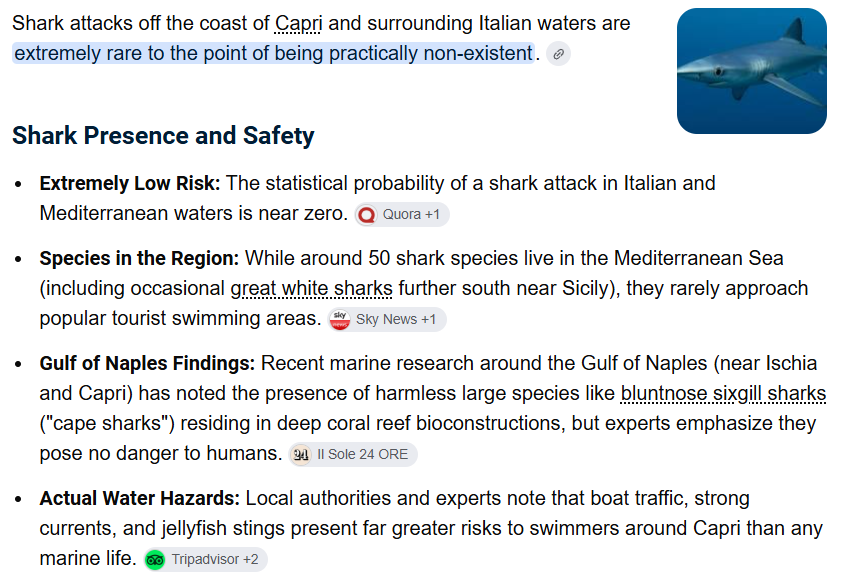 rickcable's tweet photo. Back from my adventures in Italy 🇮🇹 and nobody even missed me. No laptop and no social media. Amazing vacation. 😉 Travel tip... Shark attacks are rare in Italy and the waters off of Capri were amazing! https://t.co/JmNJRAgZ3V