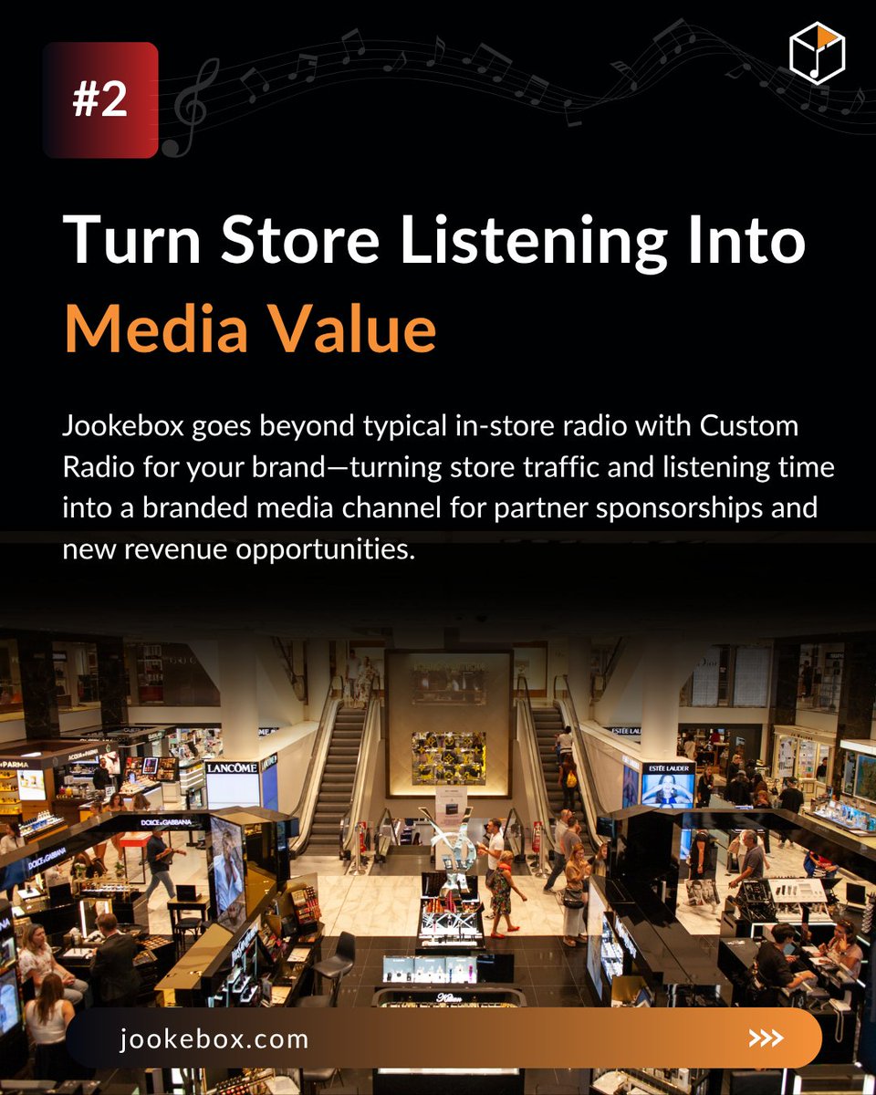 JookeBoxIndia's tweet photo. Your stores already have the audience. Why stop at music?

Turn listening time into media value—and store traffic into a new commercial opportunity with Custom Radio.

#jookebox #CustomRadio #instoreradio #sonicbranding https://t.co/YX6GMBU79y