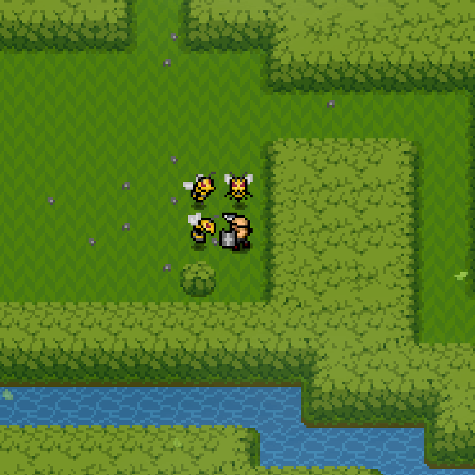 PixelDeveloper2's tweet photo. キラービーを移動倍速で実装
倍速周りの適当に実装した部分でボロが出て対応修正が大変だった https://t.co/Cz82tvELSq