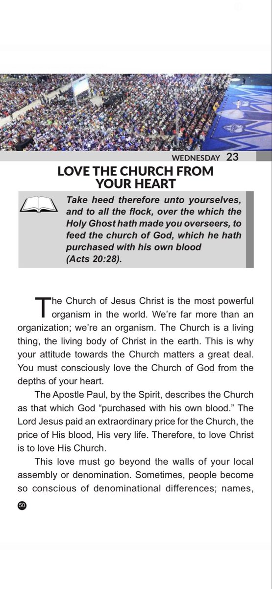 chillzmach's tweet photo. Today’s Rhapsody of Realities by Pastor Chris Oyakhilome 23 September 2026: LOVE THE CHURCH FROM YOUR HEART ❤️🔥🙏🏽 https://t.co/4gESGr4i7d https://t.co/7cgIWfRQKe