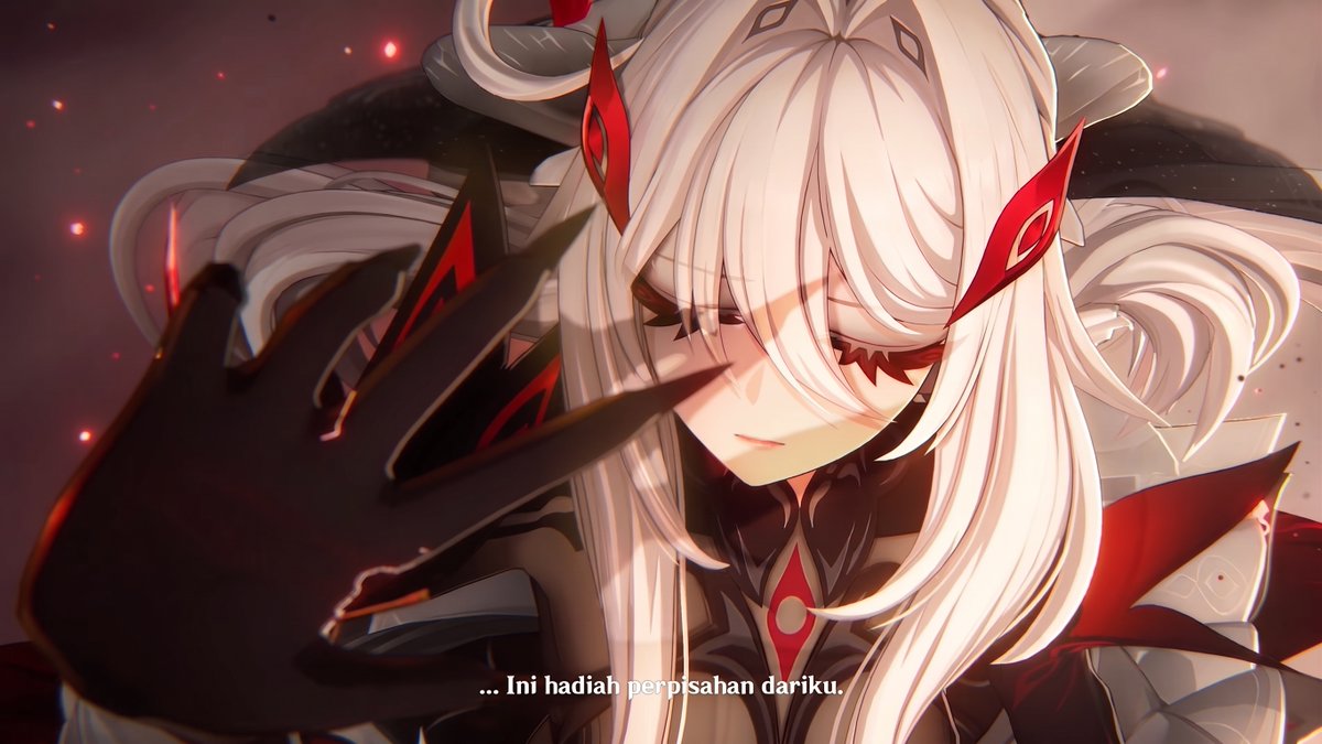 echlair_'s tweet photo. one of the reason I still play this game. 
I'm really thrilled, excited to wait how the story ends. I wanna see it, I need to witness it. 

👏👏what a story. kudos I guess. 

ps: "made with ai" because I removing some other component in the picture. https://t.co/jsoQkQhNEt