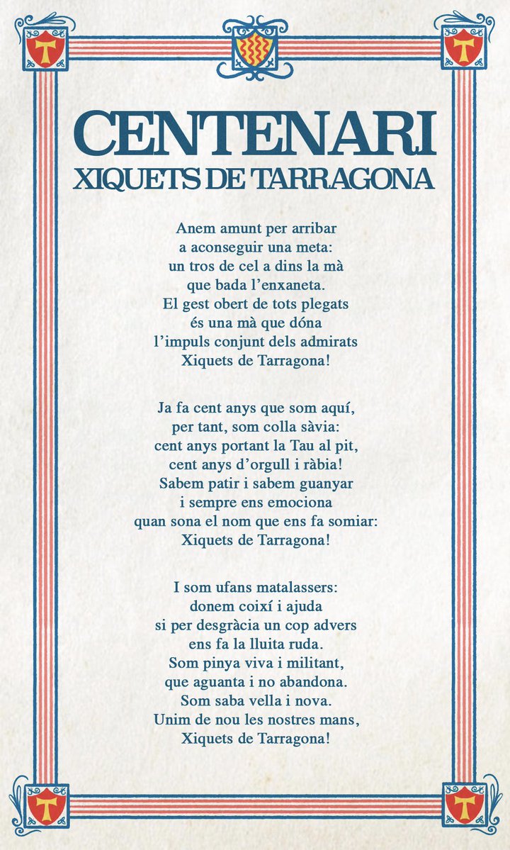 xiquetstgn's tweet photo. VISCA SANTA TECLA!
VISCA LA FESTA MAJOR!
VISCA ELS XIQUETS DE TARRAGONA! https://t.co/rFt1ua2lct
