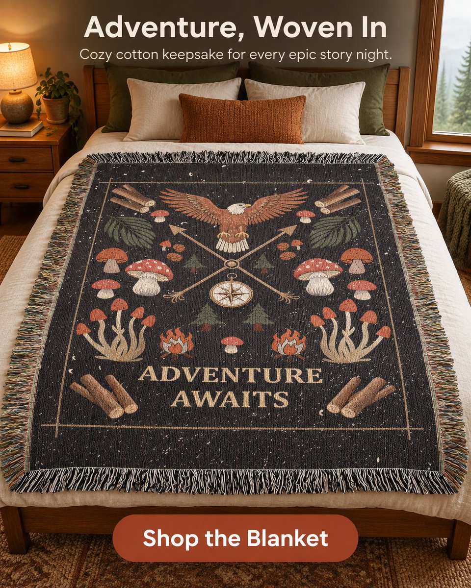 roonoslloyd's tweet photo. Adventure awaits with our 100% cotton woven blanket—personalized heirloom artwork turns quiet evenings into lasting memories. A subtle, cozy reminder of affection for someone special. #CozyHome #BlanketLove Tap the link in bio. https://t.co/sITfqtB9o7