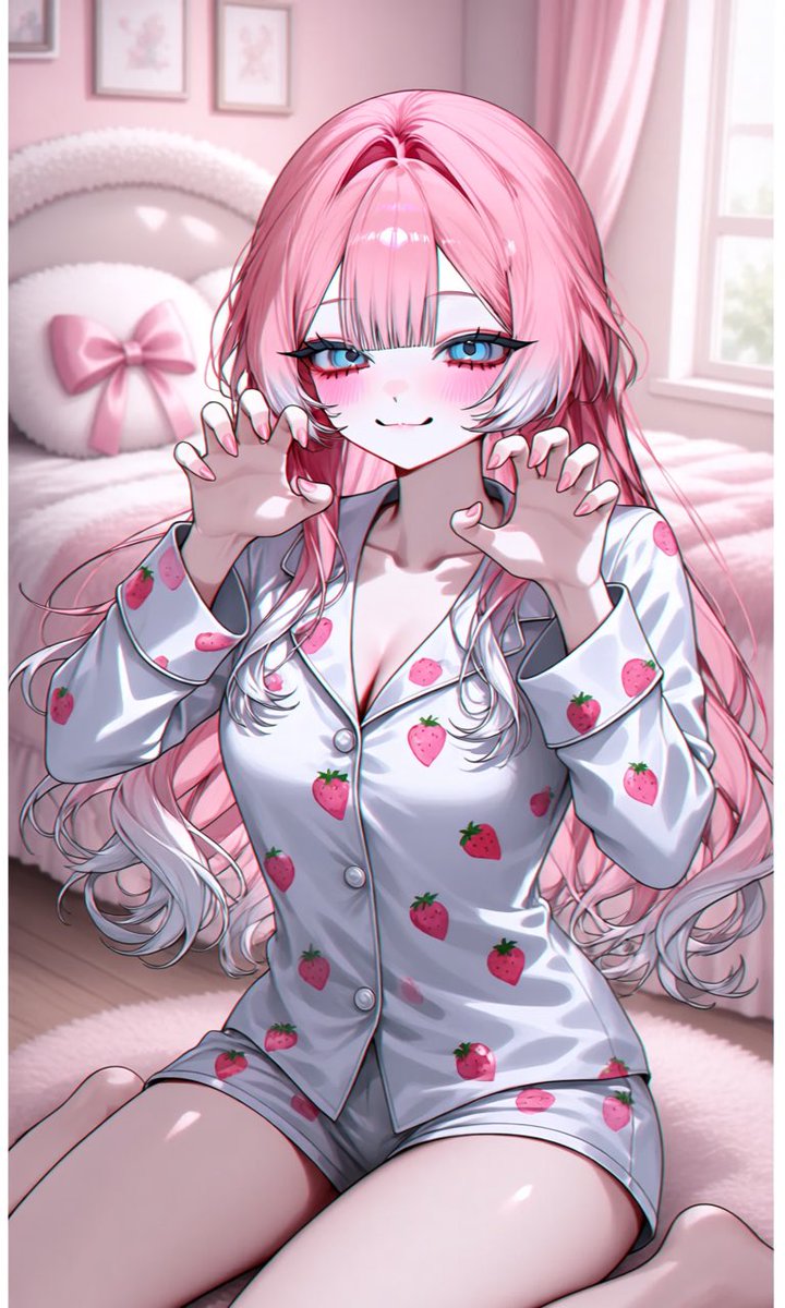 oujfvx's tweet photo. ╭━━━━━━━━━━━━━━╮ 
   今日はパジャマの日らしい🍓♥
╰━ｖ━━━━━━━━━━━━╯ https://t.co/sjzLcBE0t0