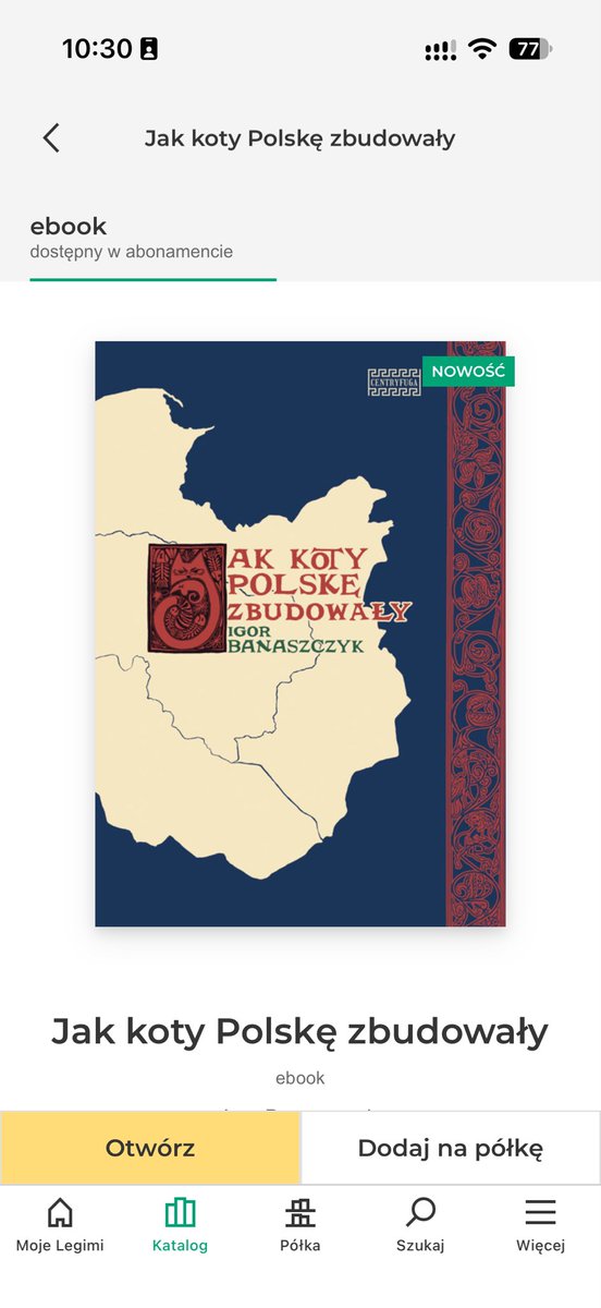 080286r's tweet photo. Co się @WCentryfuga nie chwalicie że oba tytuły trafiły do @legimi . Do tego są dostępne w abonamencie bibliotecznym. https://t.co/Psnfhel1H6