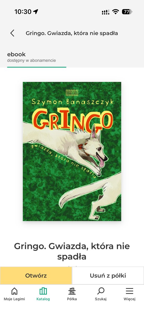080286r's tweet photo. Co się @WCentryfuga nie chwalicie że oba tytuły trafiły do @legimi . Do tego są dostępne w abonamencie bibliotecznym. https://t.co/Psnfhel1H6