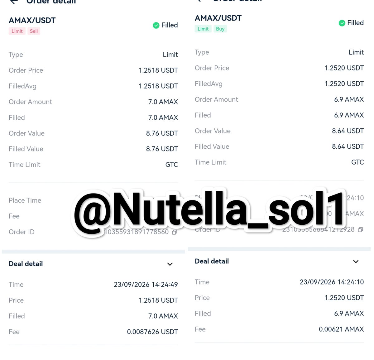 Nutella_Sol1's tweet photo. @ArmoniaHQ My AMAX trade is in. Now all I need is a good outcome. 

Massive thanks for this golden opportunity 
We’re hyped and locked in! 🤝🔥

57947754

 #TradeAMAX https://t.co/TEdZ20qoq6