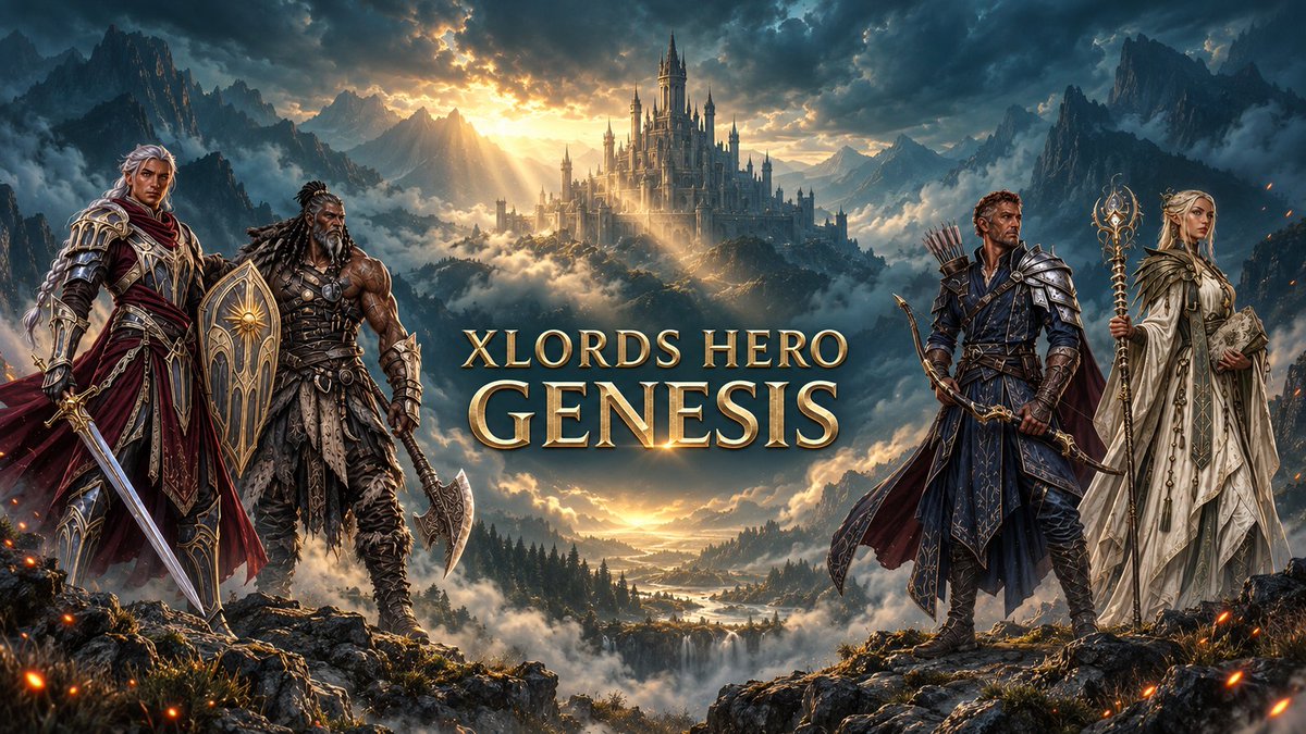 xlords_tech's tweet photo. ⚔️ XLords Hero: Genesis is coming to OpenSea

10,000 Genesis Heroes are about to rise on Robinhood Chain.

Free mint. Gas only. 🧵👇 https://t.co/BIhhUkl67a
