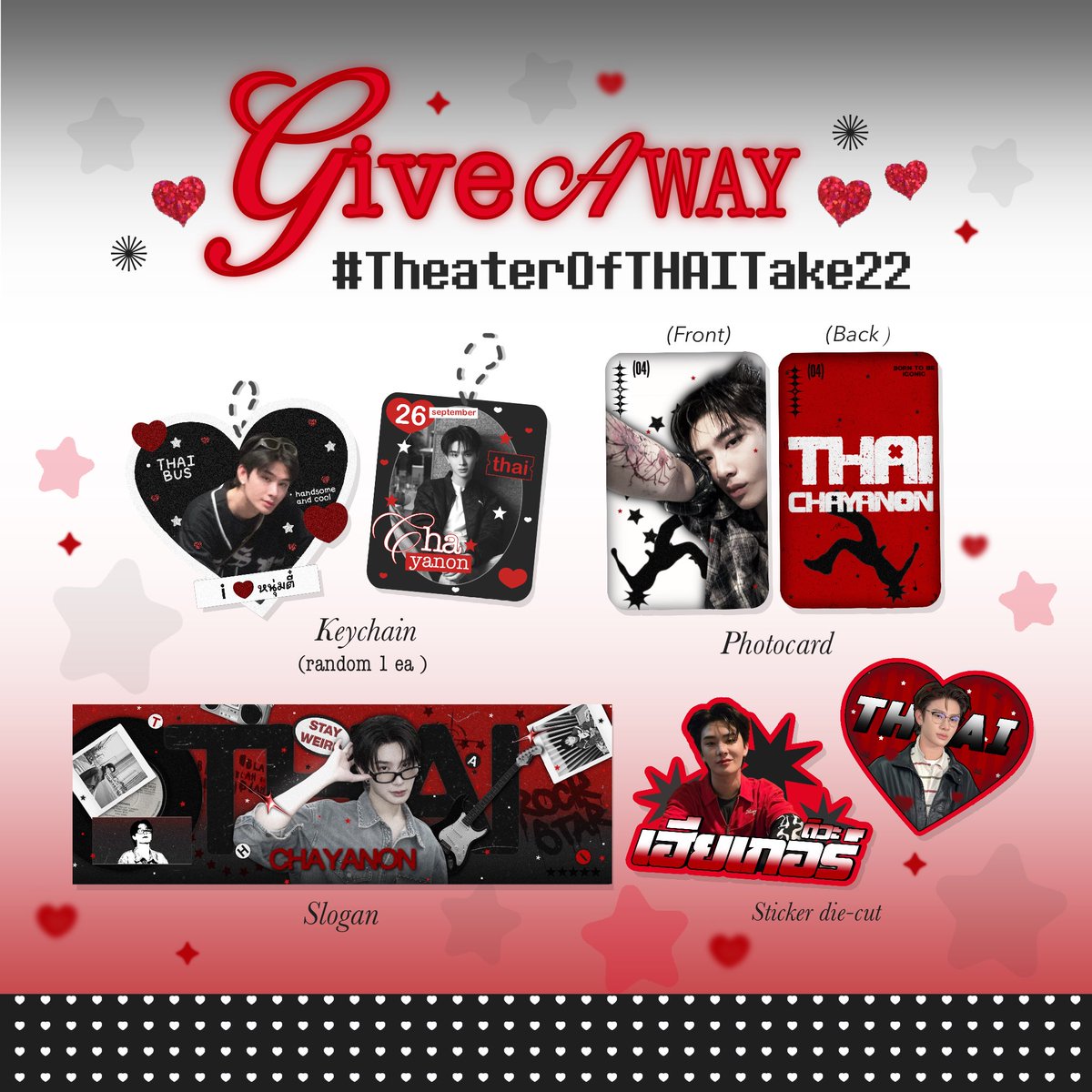 twentyhamster's tweet photo. pls kindly rt ⊹ . ݁˖
 ☆˖ giveaway for #TheaterOfTHAITake22 🏃🏻

. ݁.☘︎ ݁˖  80 ea ꣑𓍢

date : 26 - 27 sep 2026
time : tba 
location :  union mall

. ݁₊ ⊹ rt &amp; show this tweet 🤞🏻
exchange please dm 𓂃˚‧☁️ https://t.co/nQ8wXuQLjh
