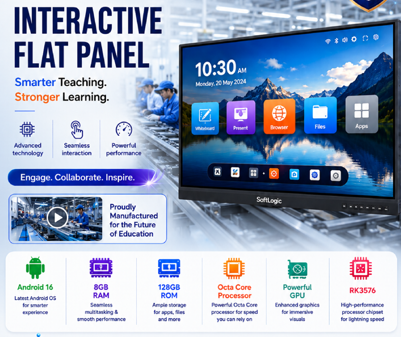 softlogicpune's tweet photo. Softlogic Interactive Flat Panel with inbuilt AI software for seamless teaching experience. To order visit https://t.co/ofyEgn82Yi
#interactiveflatpanel
#smartboard
#edtech
#smartclassroom
#digitalclassroom
#smartclass
#elearning
#aiineducation
#aismartboard https://t.co/0Ryc3SltEO
