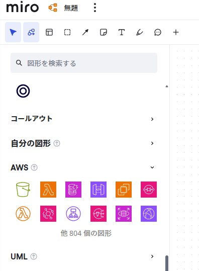 sbyn_giken's tweet photo. MiroってAWSの図形が用意されてるのか
はじめて知った・・・
＃町工場の挑戦 ＃AWS ＃Miro https://t.co/iJ3zwsi9sZ