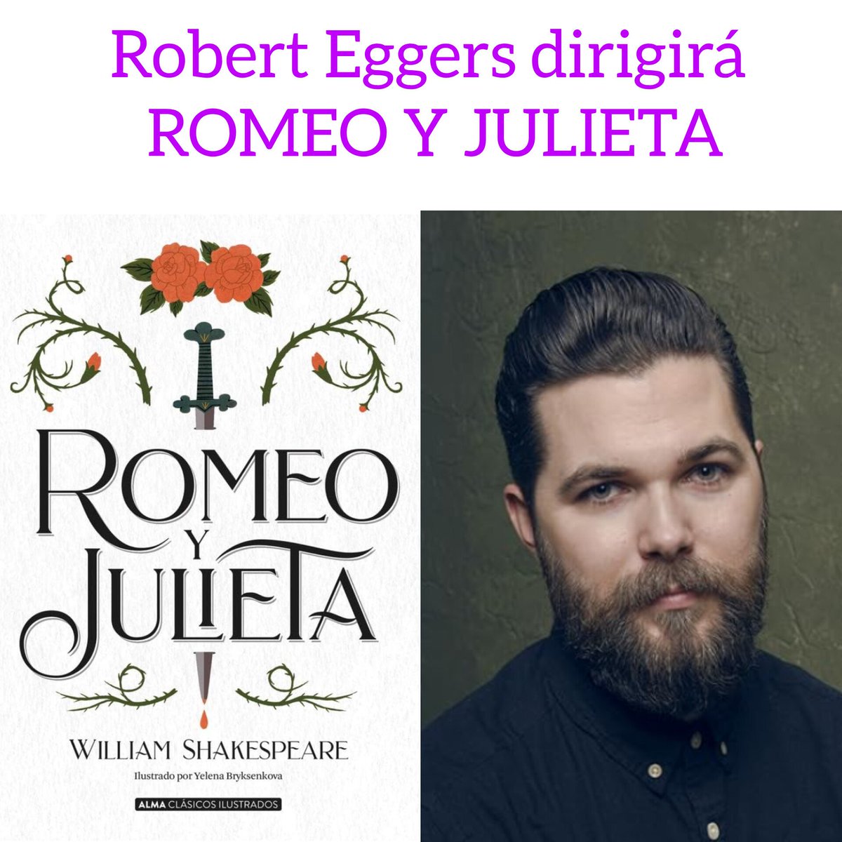 DelvalleCine's tweet photo. Robert Eggers acaba de sorprender al mundo con el anuncio de Romeo y Julieta.

Asegura que la adaptará en inglés antiguo, y es que de él no se podía esperar menos.

#noticias #cine #romeoyjulieta #parati #roberteggers https://t.co/W2QHGnSmAd