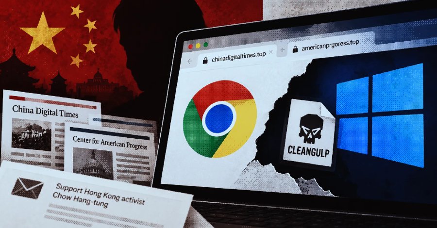 TheHackersNews's tweet photo. 🚨 Three Chrome-Windows 0-days were exploited in one chain to escape Chrome’s sandbox and achieve remote code execution.

Chinese threat actor UTA0565 used fake sites in the attacks, with the chain ultimately deploying CLEANGULP malware.

Here's how the chain worked: https://t.co/ozLJts7hxv