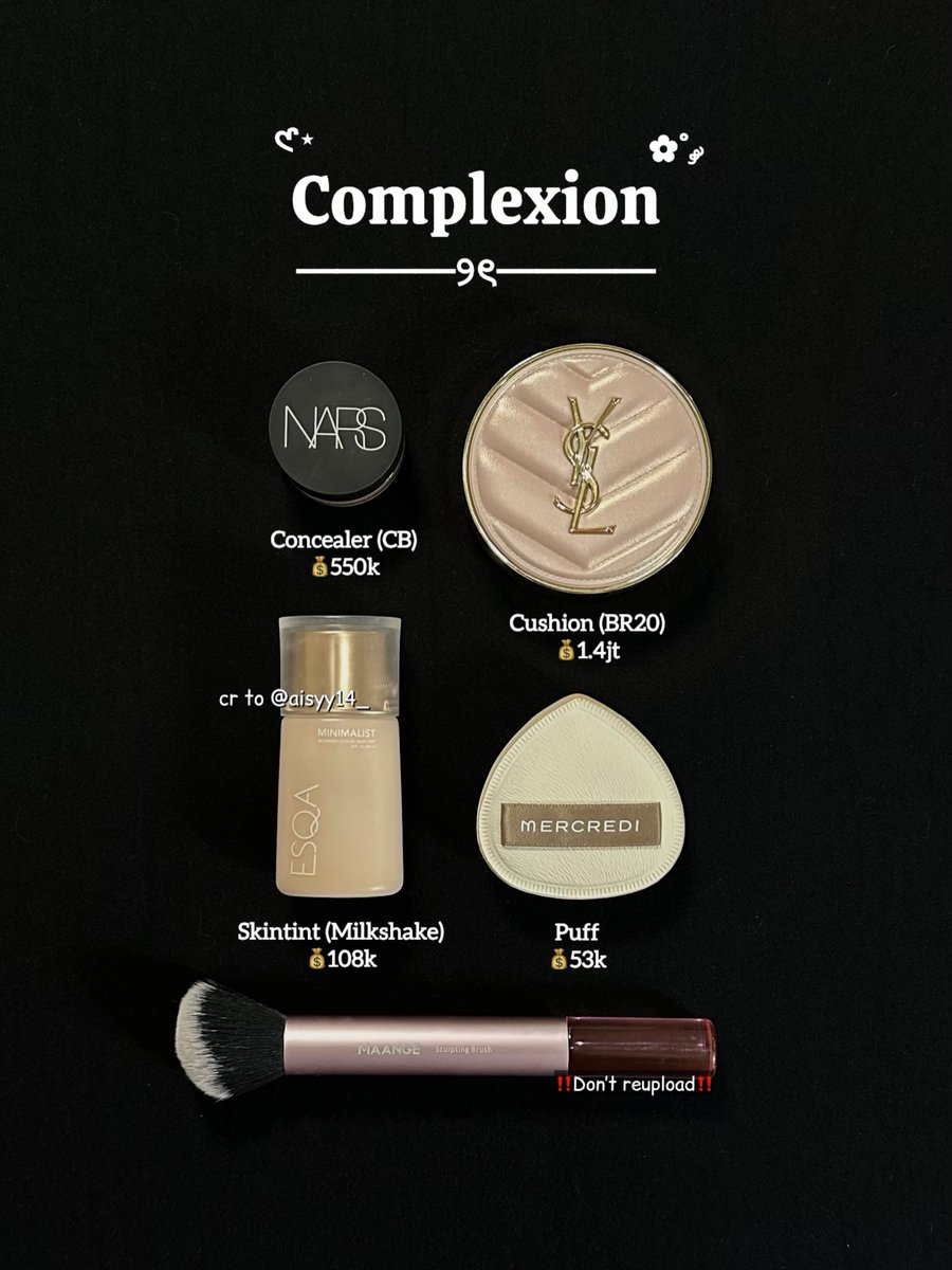 FelixQuertiw's tweet photo. Sharing my current makeup rotation—products that are genuinely worth buying. https://t.co/We7wwHTyPp