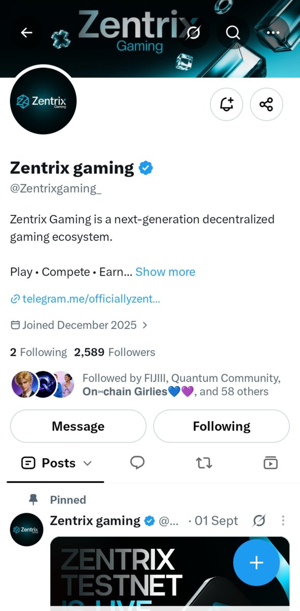 Iamsheunpaul's tweet photo. Are you sleeping on ZENTRIX? 👀

@Zentrixgaming_ has been getting more attention on CT lately, and I’ve noticed more people starting to tap in.

Here’s where things currently stand:

• 3K+ people in the TG community
• 2.4K+ organic followers on X
• 30K+ people have tried the testnet

And that’s what caught my attention.

It’s not just about posting numbers. People are actually testing, joining the community and getting involved.

So let’s talk 👇🏾

Are you already on ZENTRIX?

If yes, what have you been exploring?

If not, what’s stopping you from trying it?👇

https://t.co/MuoWdgnDoZ

Drop your honest thoughts below. Let’s see who’s actually paying attention. 👀

Also, there’s a new announcement in the quote tweet. Worth checking out. 🫶🏾💜