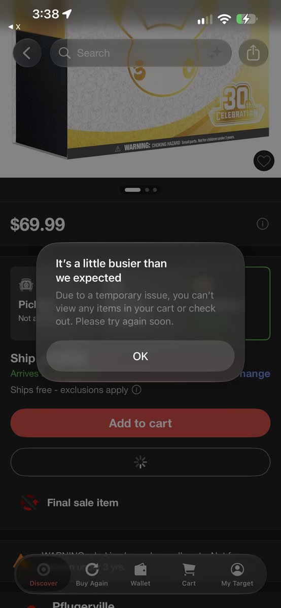 GMEthLoopring's tweet photo. @PokemonRestockr Smh https://t.co/179a1VQeEe