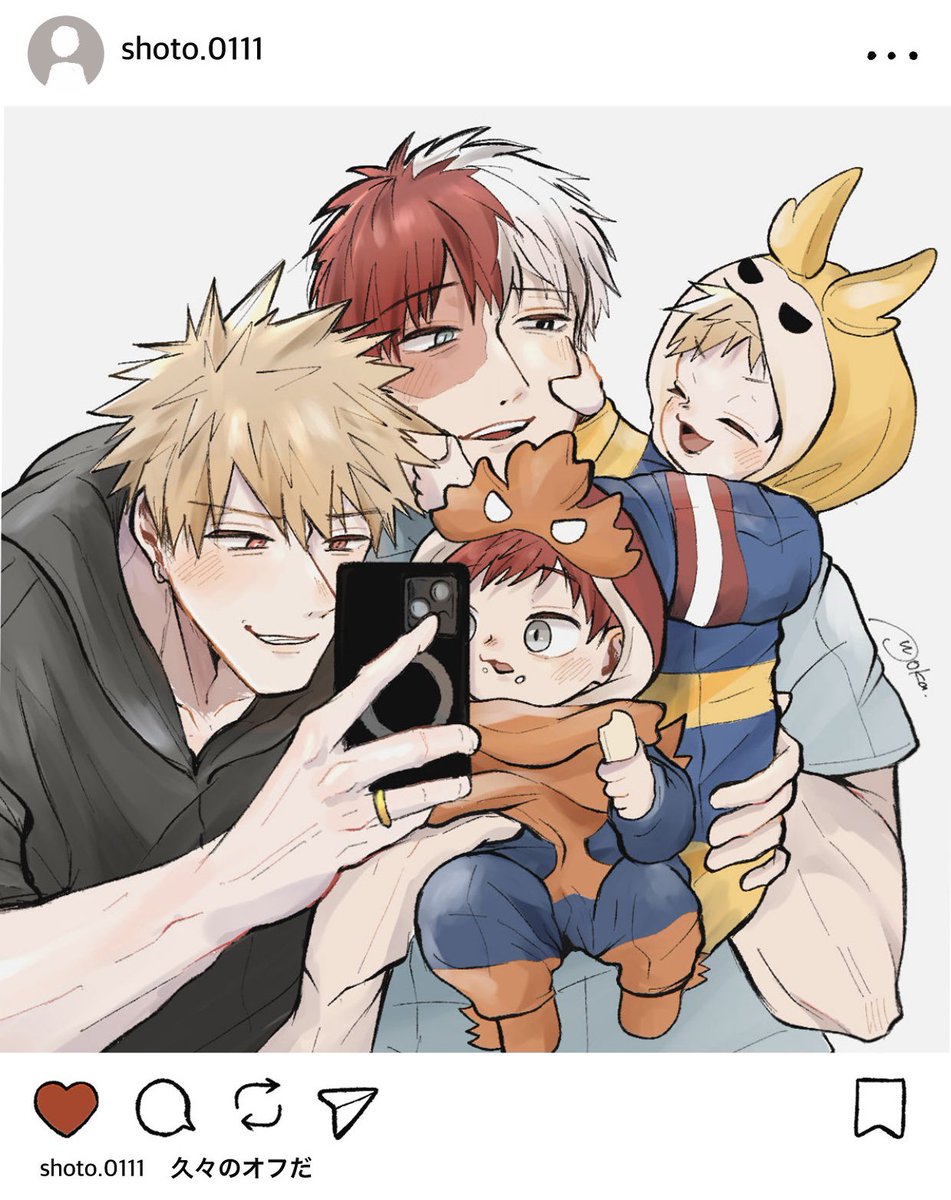 pokapoka_el's tweet photo. 久々轟爆family
※捏造子供 https://t.co/Kk0wLU7kxO