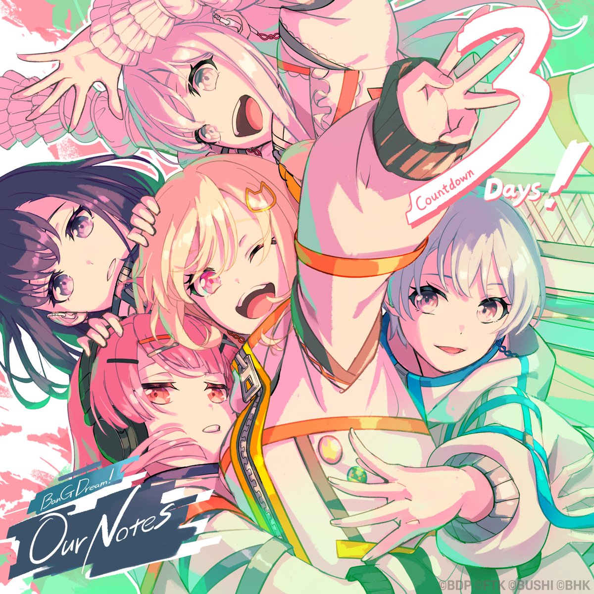 bangdreamon_EN's tweet photo. 🎨 Countdown Illustration Recap①

Dear BanG Dreamer,

Due to a color display issue during the export process, the countdown illustration we recently posted differed somewhat from its original design.
We sincerely apologize for any confusion this may have caused and thank you for your understanding and support.

Here is the corrected version with the proper color settings applied. We’re also sharing all five countdown illustrations together once again—let’s take a look back at the countdown to launch!

Thank you for your continued support of BanG Dream! Our Notes!

#BanGDream #OurNotes #OurNotes0924