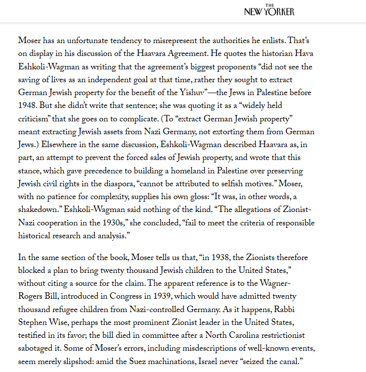 Daniel_Sugarman's tweet photo. Isaac Chotiner's dismantling of Benjamin Moser's book depicting Zionism as the ultimate evil is all the more scathing because Chotiner is not a Zionist himself.

(And you're not dreaming. Moser, a Pulitzer prize winning author, cites TONY GREENSTEIN as an authoritative source). https://t.co/OcjaT5tvlL