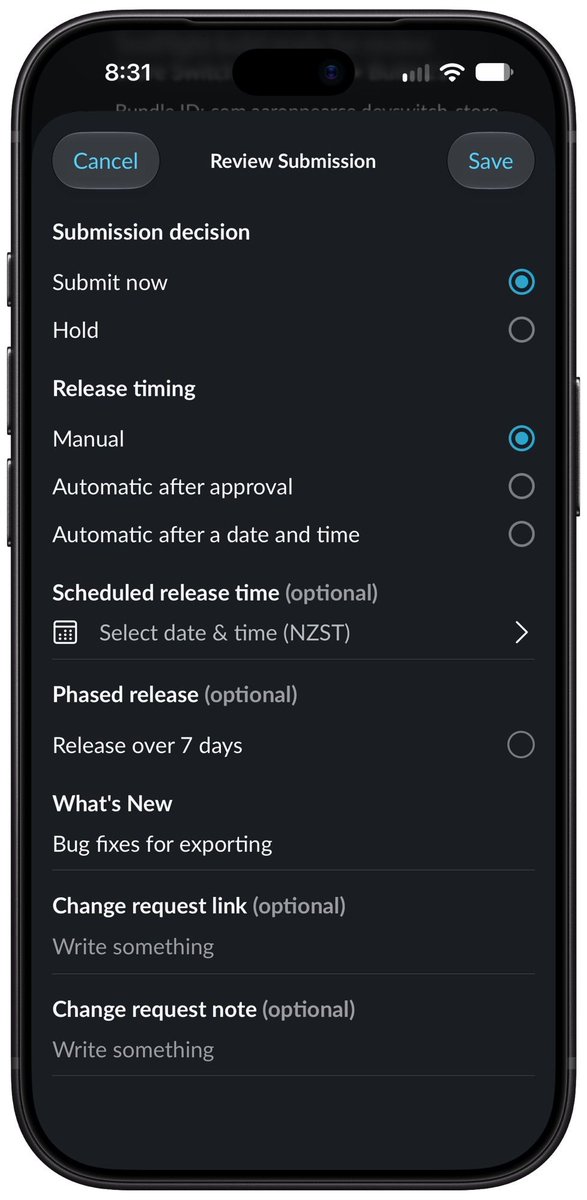 aaron_pearce's tweet photo. Release management via Slack is so nice. Have a build submitted via CI, then via Slack I can submit. https://t.co/djdEiqS4qm