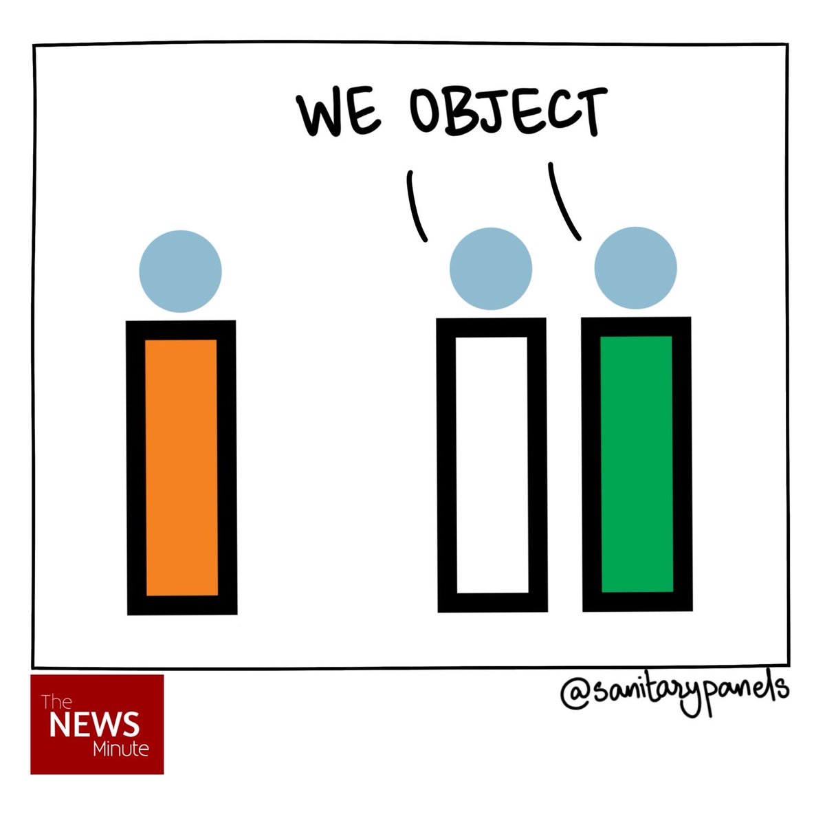 sanitarypanels's tweet photo. Two of the three Election Commissioners have formally objected on record, at least 14 times, to decisions taken and orders issued around the SIR according to an investigative report by @RitikaChopra__ for @IndianExpress 

My comic for @thenewsminute https://t.co/GNlUeIjSU2