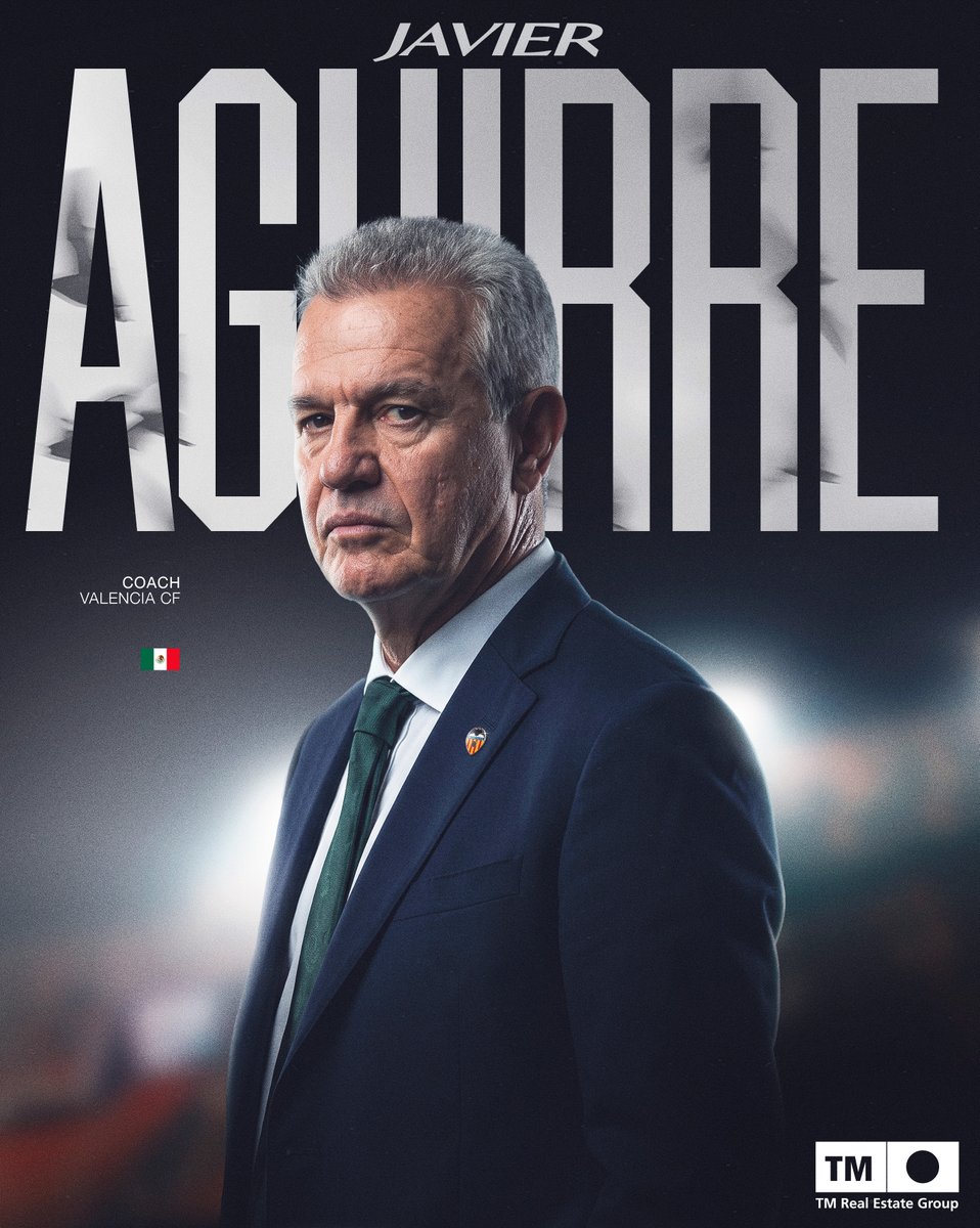 valenciacf's tweet photo. COMUNICADO OFICIAL | JAVIER AGUIRRE 

🔗 https://t.co/61kFSP0GXe

#BenvingutAguirre
#ADNVCF https://t.co/8CNbuUsASR